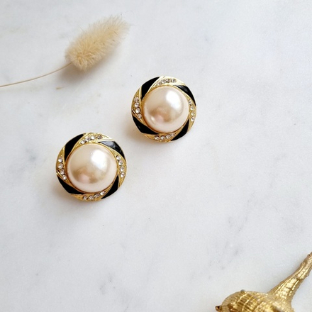 Клипсы с жемчугом