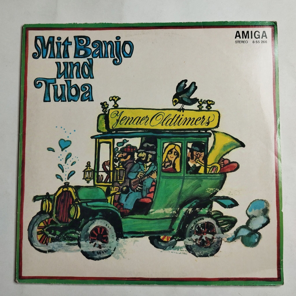 Винтажная виниловая пластинка LP Jenaer Oldtimers Mit Banjo Und Tuba (ГДР 1972)
