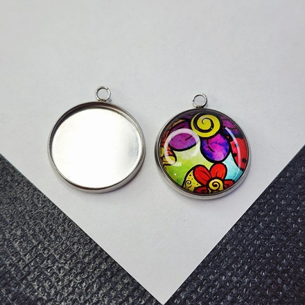 Основа для вклейки, сталь, для вставки 16мм