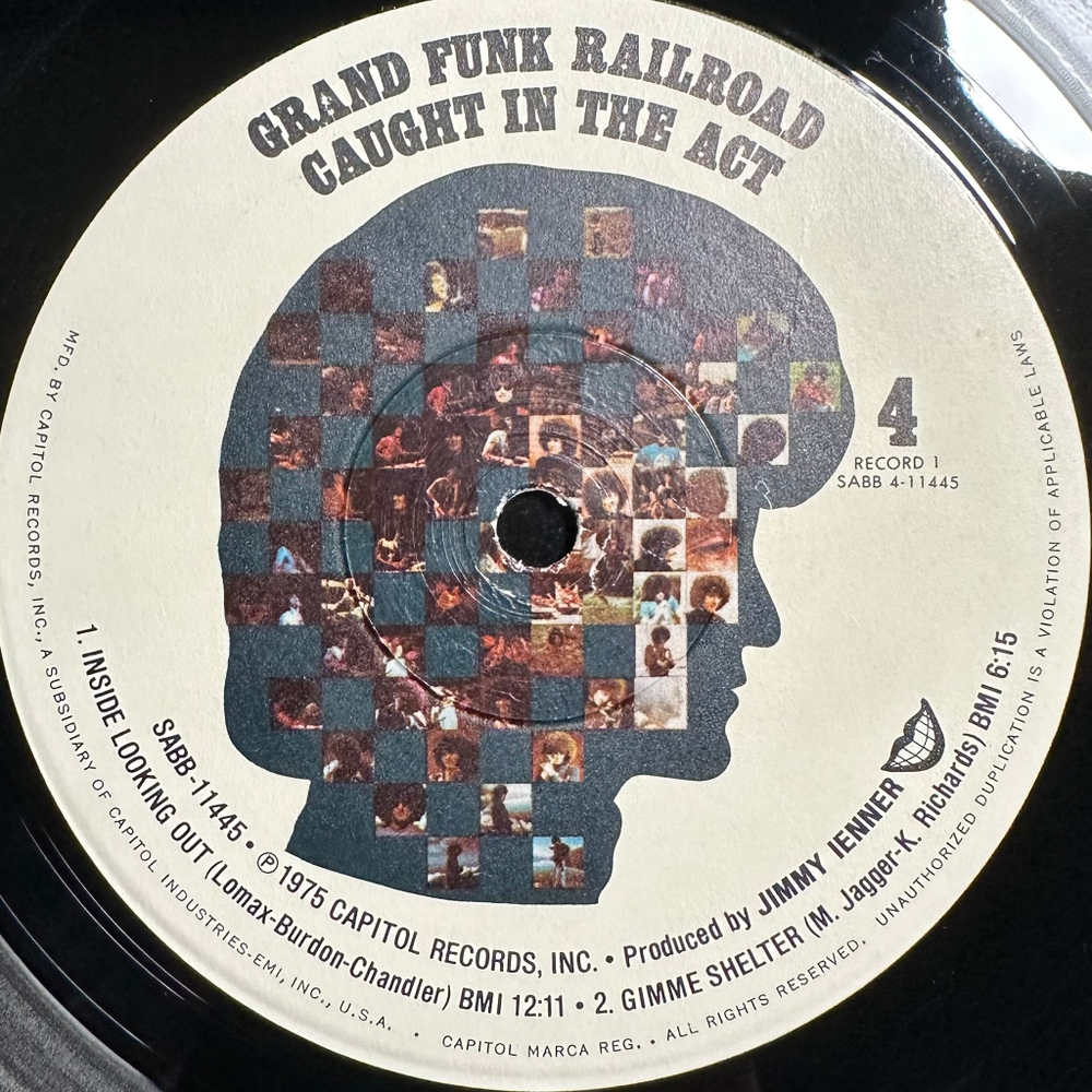 Grand Funk Railroad - Caught In The Act 2LP (США 1975г.)
