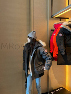 Женская серая парка Canada Goose Chilliwack премиум класса