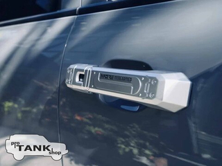 Алюминиевые СЕРЕБРИСТЫЕ накладки на дверные ручки MORE (комплект 5 шт.) для TANK 300