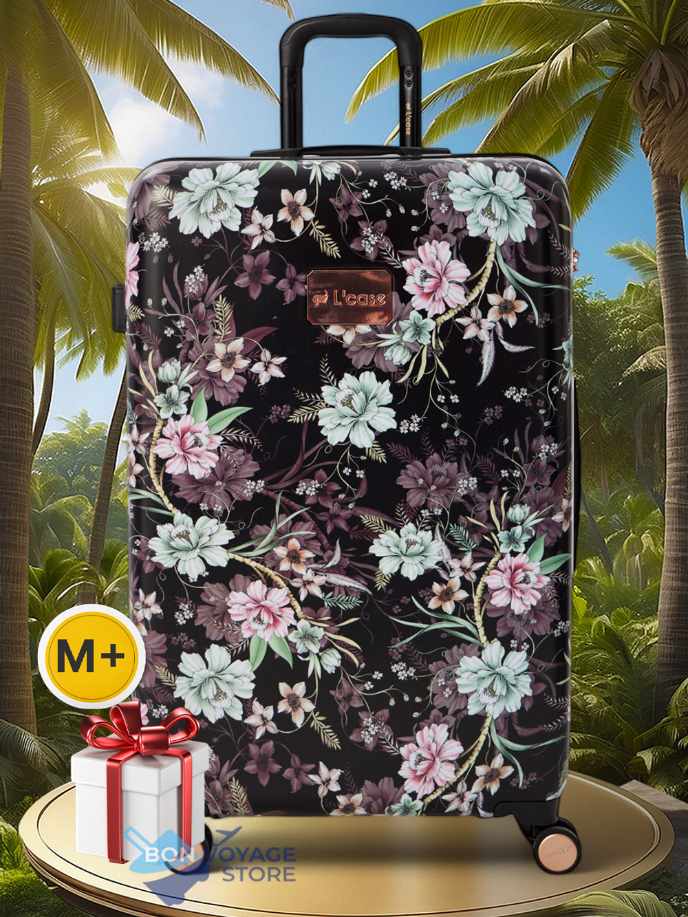 Средний чемодан L'Case Paris, Черный