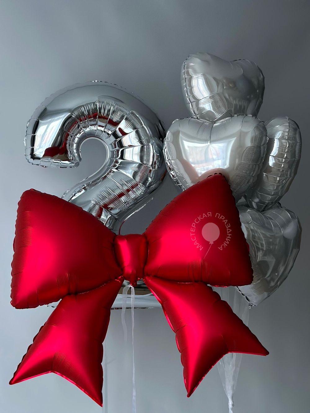 Воздушные шары для девочки на 2 годика №8888 