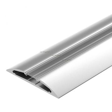 Профиль 2м ALM-FLAT-R-2000 ANOD серебристый Arlight