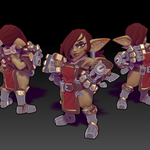 Миниатюры Девушки гоблины 32мм 75мм 100мм goblin girl