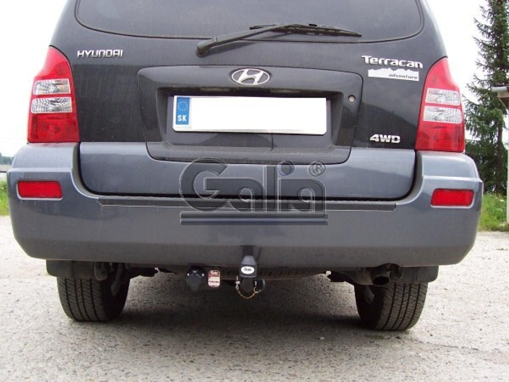 Фаркоп оцинкованный Galia H046A для Hyundai Terracan 2001-2007(паспорт и сертификат в комплекте)(без электрики)
