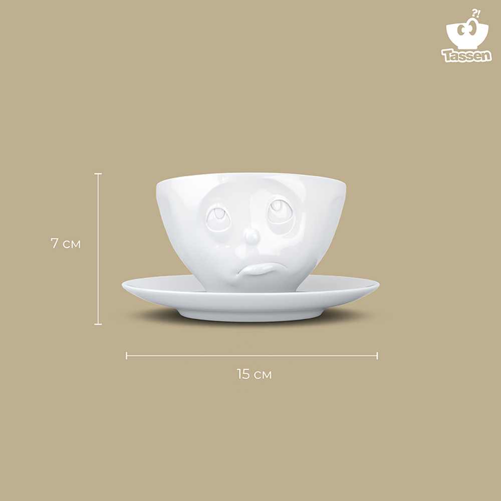 Чайная пара oh please, 200 мл, белая