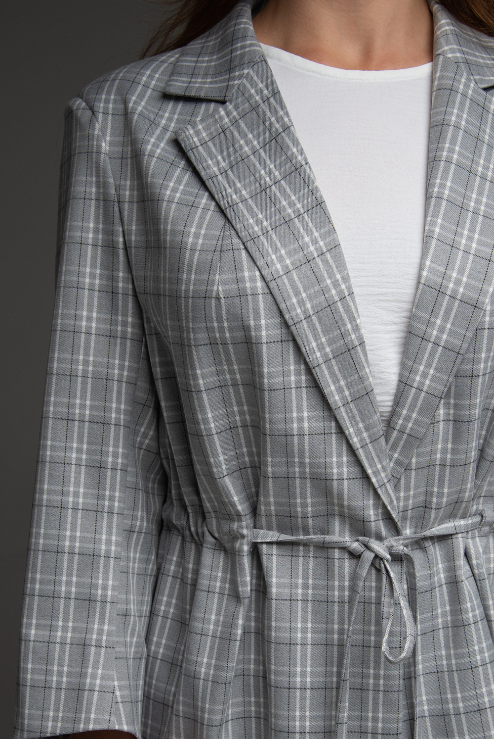 Жакет женский 3881зпа, клетка #406Клж043881зпа