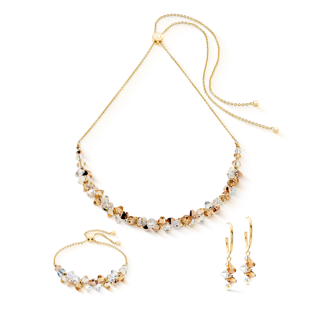 Серьги Coeur de Lion Beige-Gold 4639/21-1016