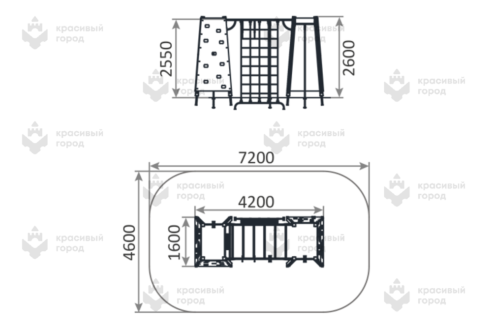Стенка для перелезания тип-5