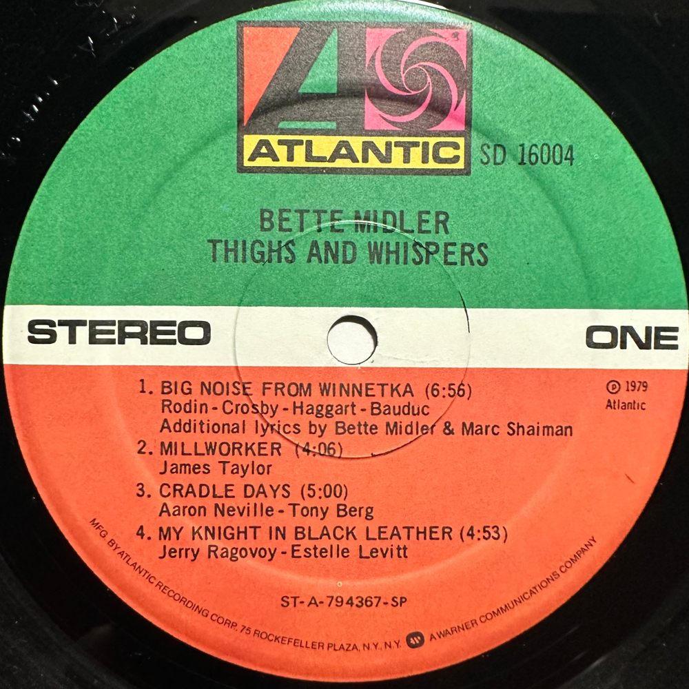 Bette Midler - Thighs And Whispers (США 1979г.)