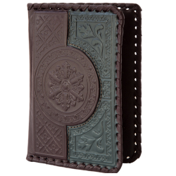 Обложка на паспорт «Венеция». Цвет коричнево-зеленый