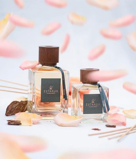 Oud Rose, ароматический диффузор с палочками, Euthalia Fragrances