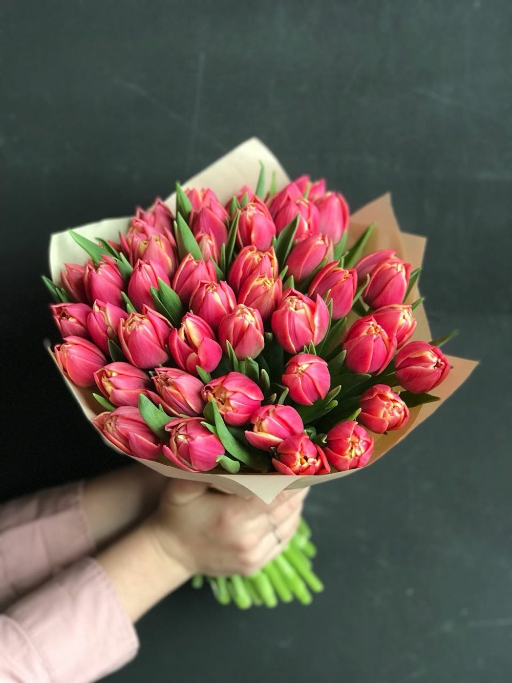 Букет тюльпанов эксклюзив Сорт Columbus.