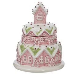 GAEM Конфетница "Пряничный торт-дом", 650 мл, L14 W14 H18 см, 2в.