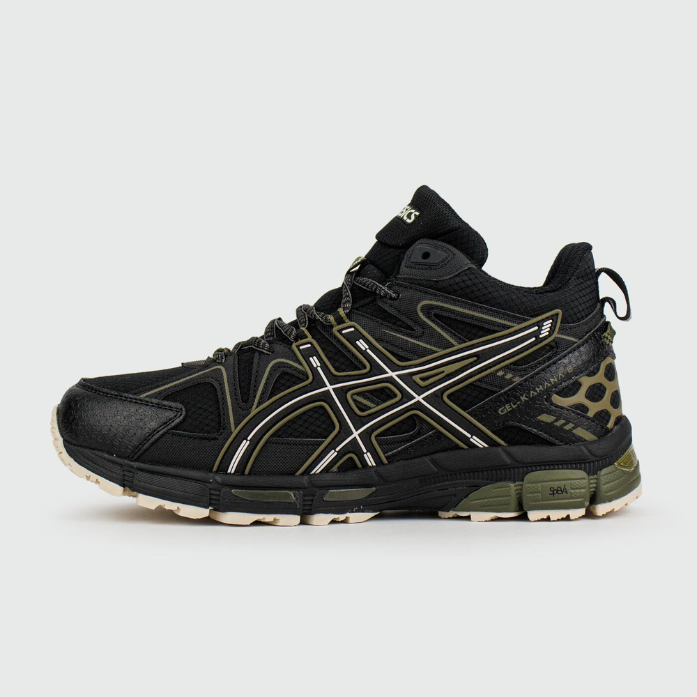 Кроссовки Asics Gel-Kahana 8 Mid Black Green with Fur
