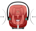 Коляска 3 в 1 Cybex Priam IV Chrome Brown complete и автокресло Aton S2 i-Size Hibiscus Red Leaf Green