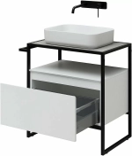 Тумба с раковиной Allen Brau Priority 70 1.31001.WM белый матовый