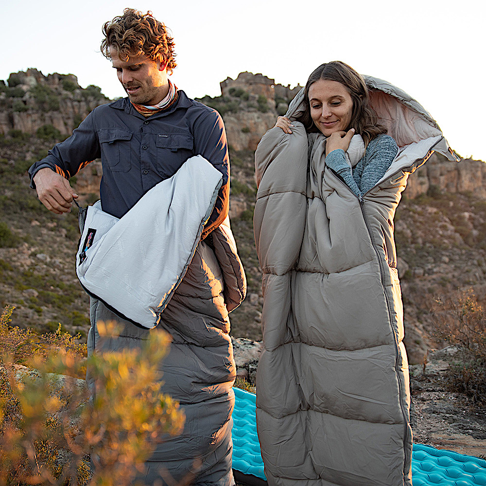 Спальный мешок Одеяло Naturehike CNK2350WS023 M400 ( 220 х 80см 1.85кг +1/-4/-18 ) Ультралёгкий хлопковый с капюшоном -