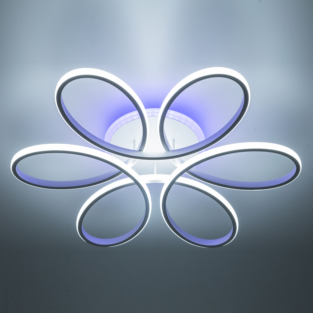 Citilux Сезар Смарт CL233A170E RGB Умная люстра Белая