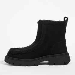 Замшевые ботинки INUIKII Biker Suede Black на меху