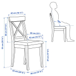 Обеденный набор - INGATORP/INGOLF IKEA/ИНГАТОРП/ИНГОЛЬФ ИКЕА, 110х74х87 см, белый