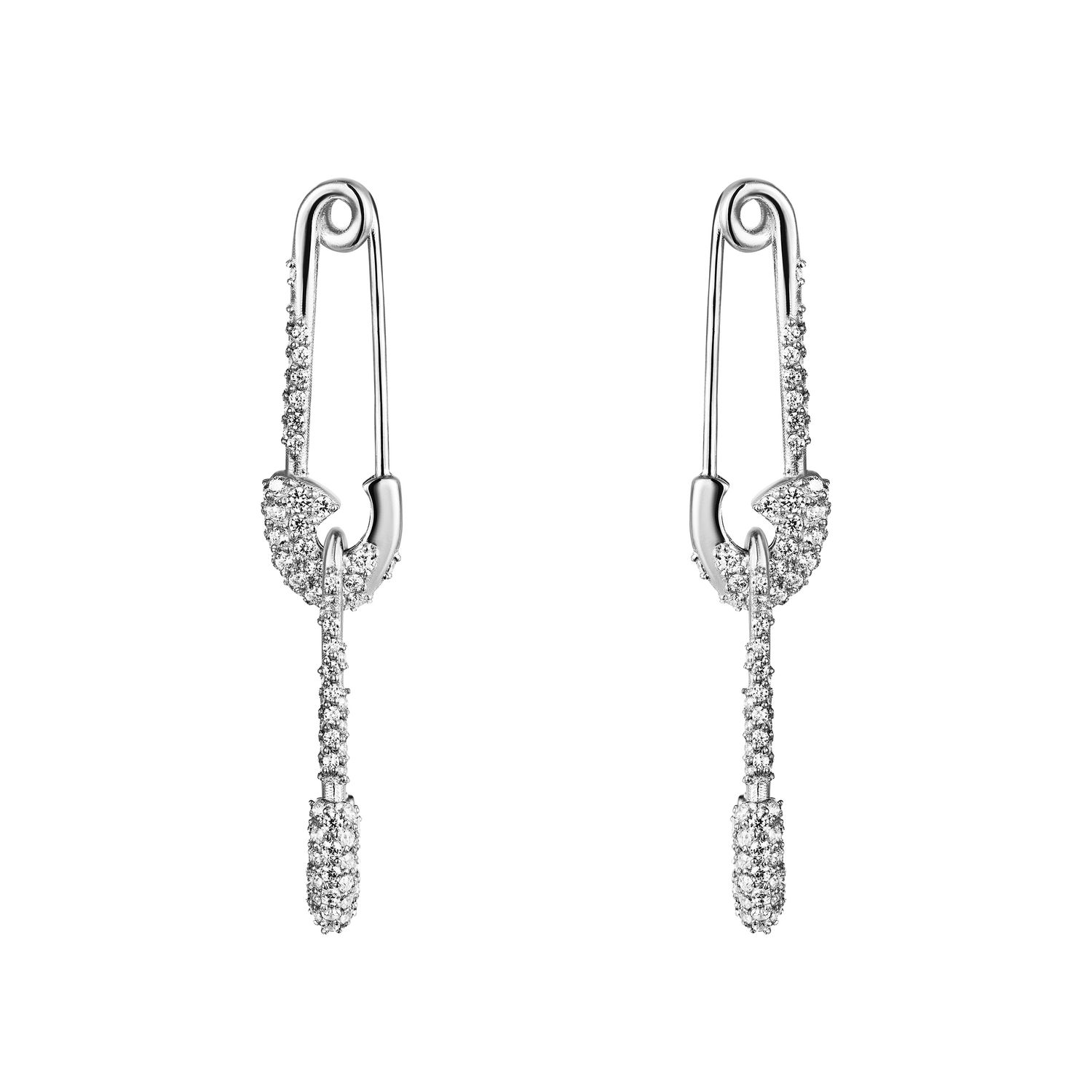 Серьги Geared Pin Earrings - Silver