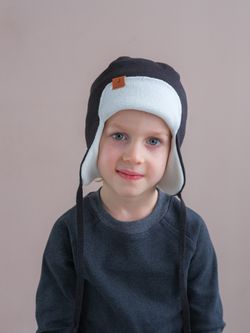 Шапка весенняя/осенняя вязаная (Черный) ТОКИ