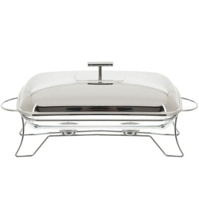 Мармит стекло, нержавеющая сталь, 3 л, 49х24х18 см, прямоуг, Attribute, ABI020