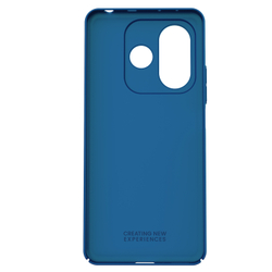 Тонкий жесткий чехол синего цвета (Peacock Blue) от Nillkin для Xiaomi Redmi Note 14 5G, серия Super Frosted Shield