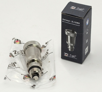 Воздухоотводчик 1/2 с обратным клап (ХРОМ)  ЗОЛЛ (100/10шт)