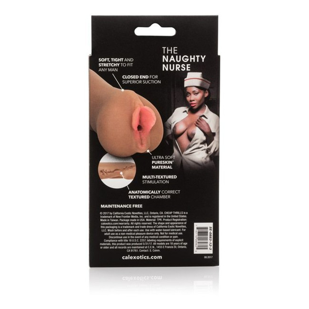 Реалистичный мастурбатор-вагина "Cheap Thrills The Naughty Nurse" (Цвет: коричневый)