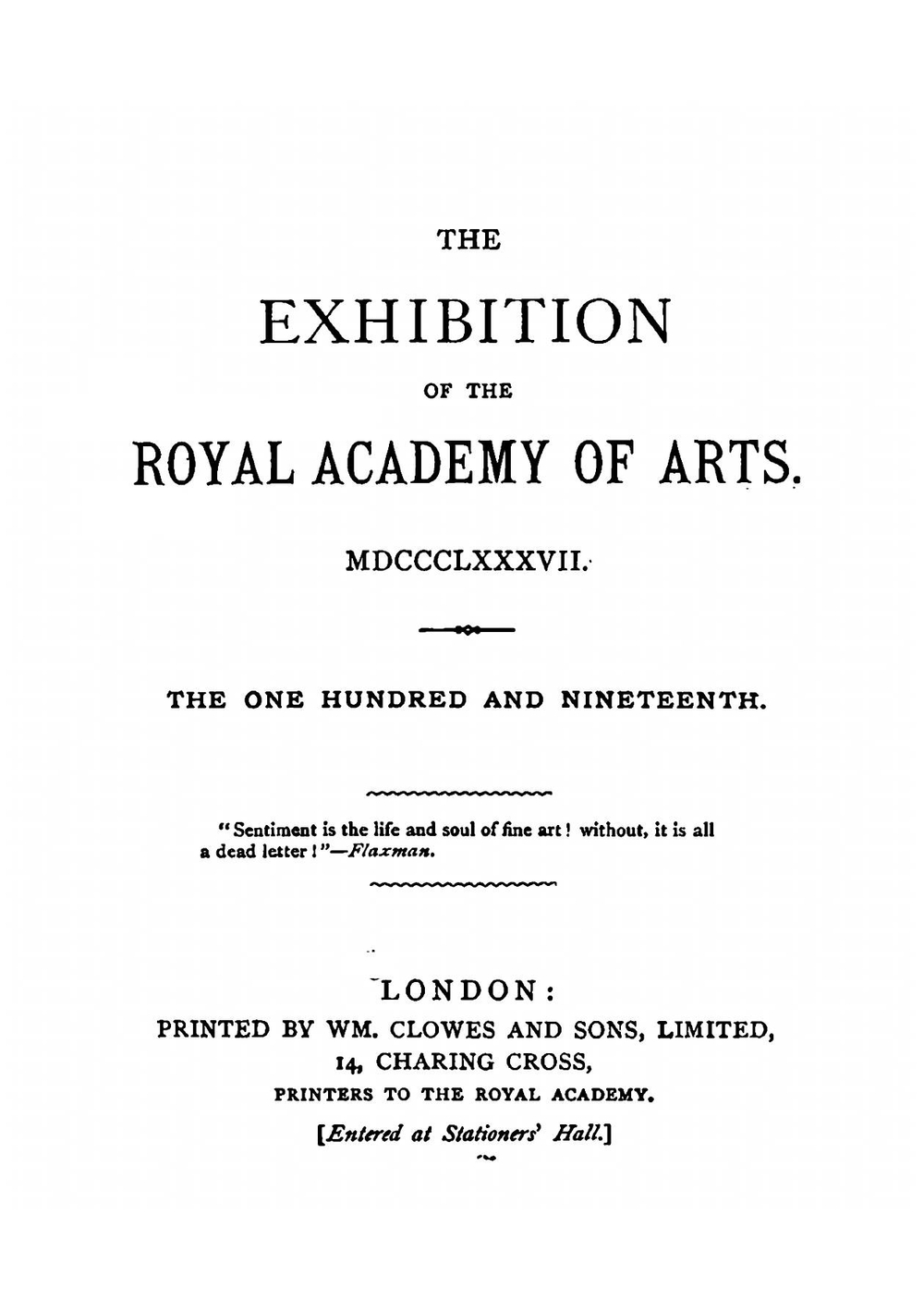 Exhibition of the Royal Academy | Royal Academy of Arts Great Britain