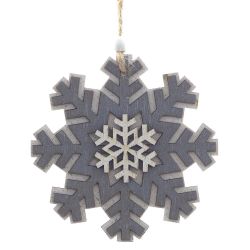 GAEM Украшение новогоднее "Снежинка", L10 W0,6 H11 см, 3в.
