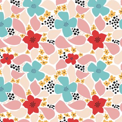 Яркие абстрактные цветы