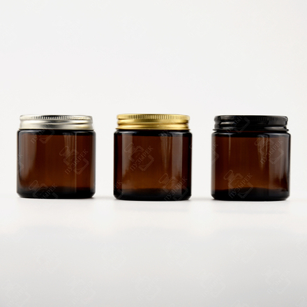 Баночка для свечей 120 мл коричневая