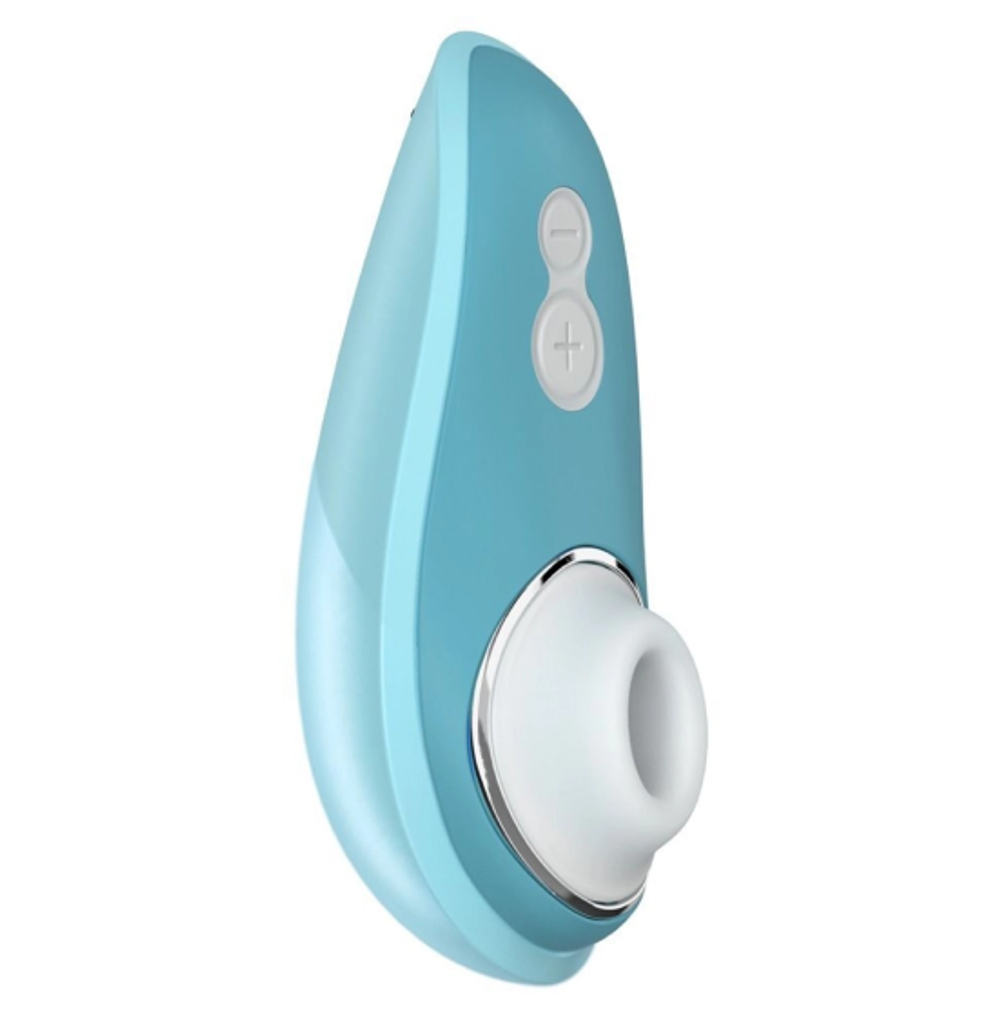 Голубой бесконтактный клиторальный стимулятор Womanizer Liberty