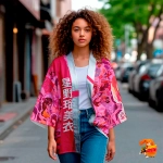 Рубашка хаори японская Звездное дитя