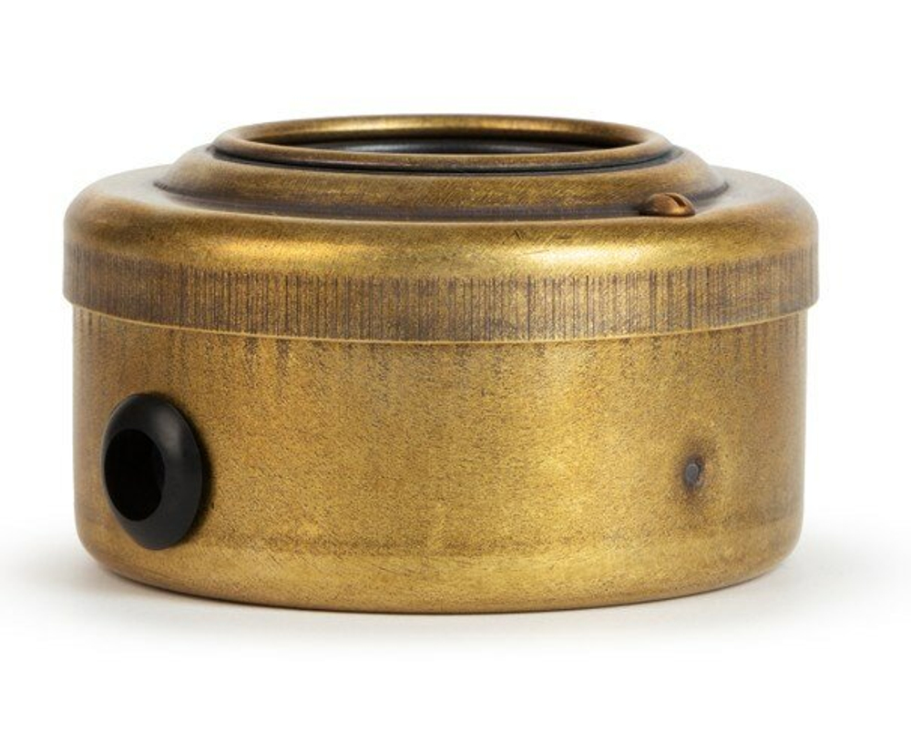 Розетка информационная RJ45+TV (CAT.5E), черная, Бронза VINTAGE-BRASS 40405-1
