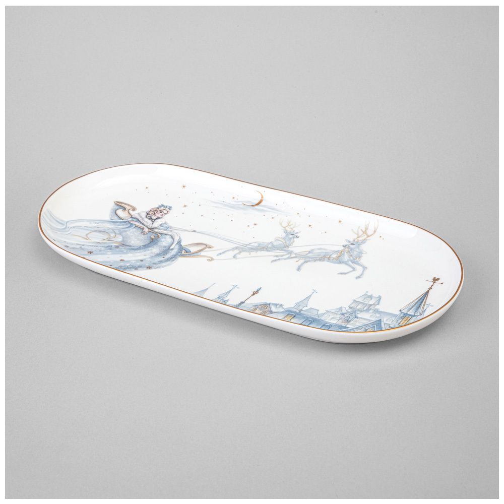 БЛЮДО ОВАЛЬНОЕ LEFARD "СНЕЖНАЯ КОРОЛЕВА" 30,5 СМ (КОР=36ШТ.)