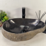 Раковина из речного камня RS-65075 47*33*16 0861