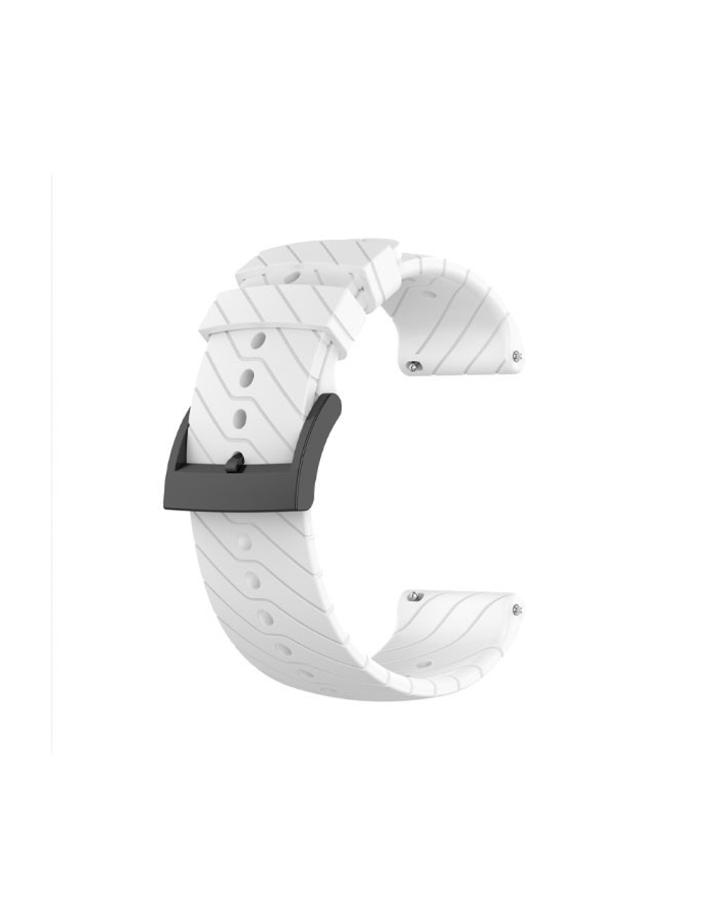 Силиконовый ремешок Suunto 24 mm для 9 / 9 Baro / 7 / D5 / Spartan Sport быстросъемный (Athletic 3) (Белый)