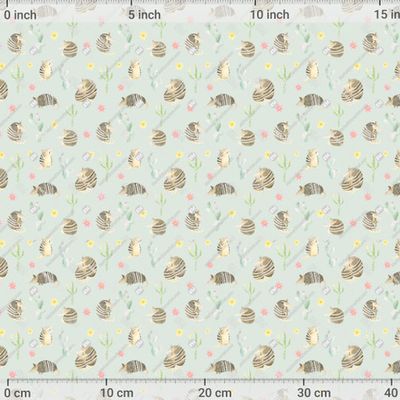 Броненосцы мятный фон by mamka_panamka 1000 DPI