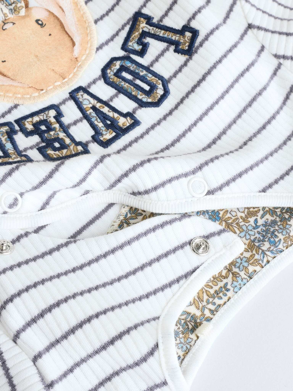 Комбинезон / Cлип для малышей Next E18-368, 3 шт., Белый, Бежевый, Голубой