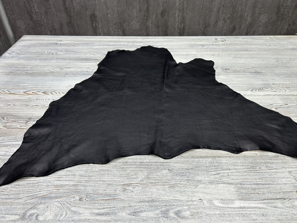 ЛОТ-5 Nappa WAX Nero, толщ. 0,9-1,1 мм, натуральная кожа