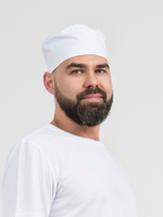 Головной убор - таблетка повара кондитера Белый