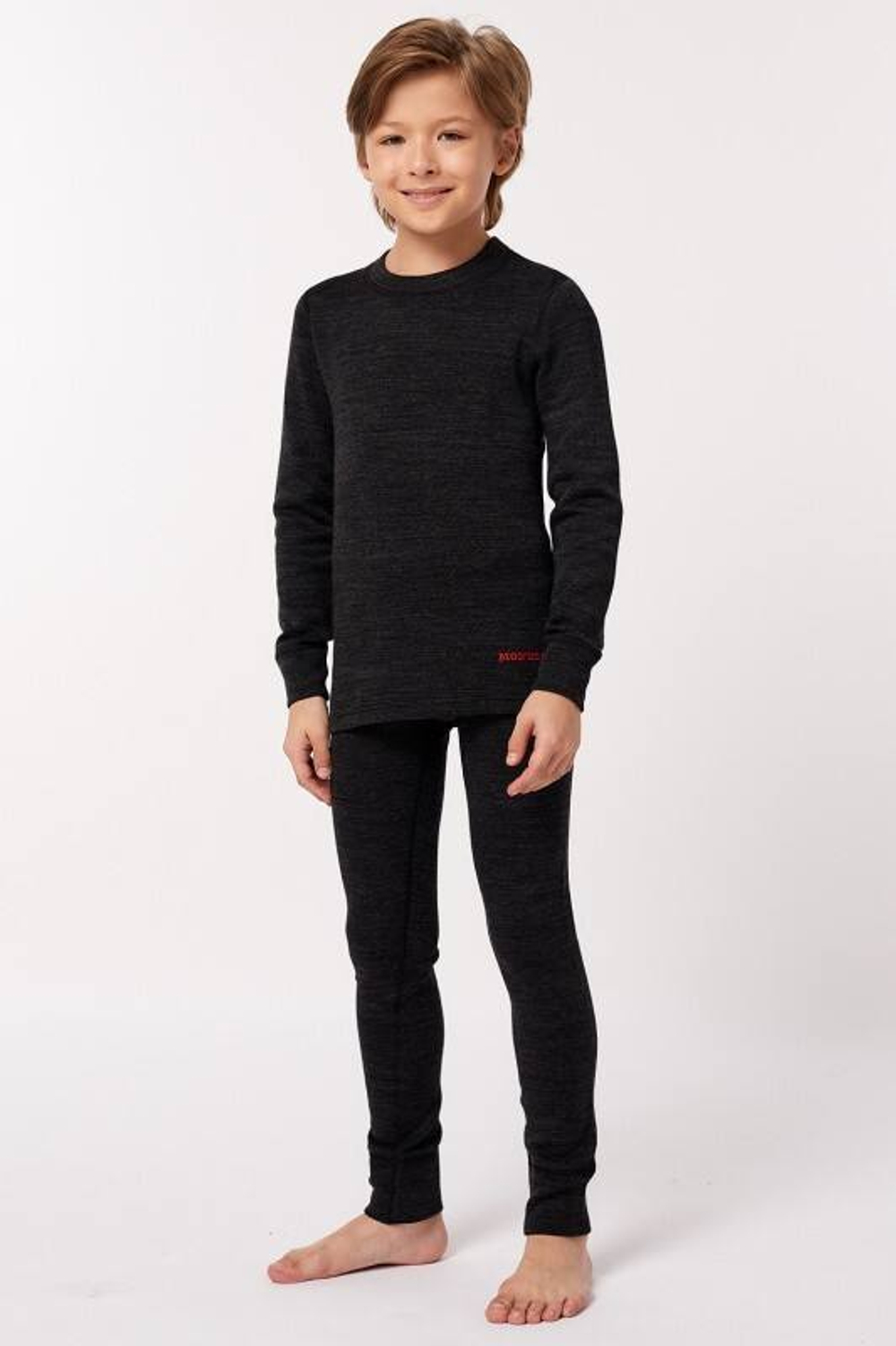 Термобелье для мальчиков Wool Protection MCLWPB0102 черный Montero