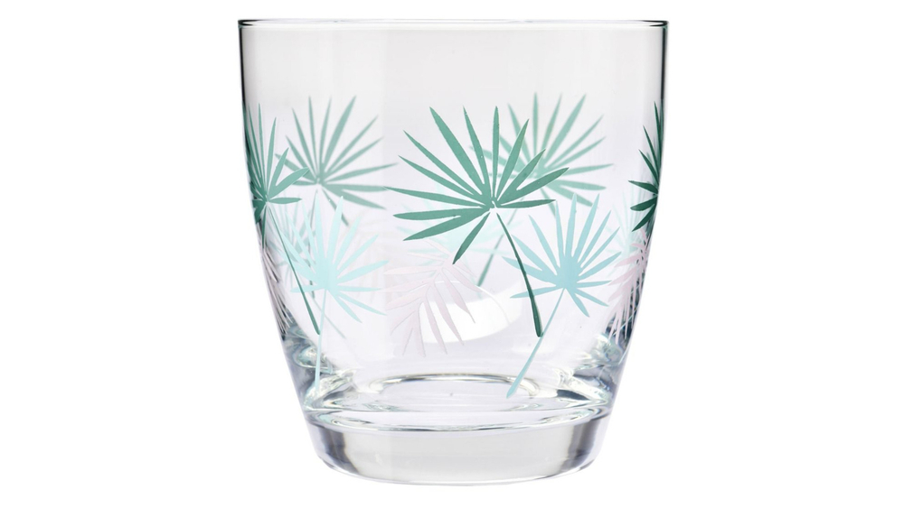 Набор стаканов для воды 2шт 370мл Krosno Пальмовые листья