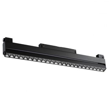 Трековый светодиодный светильник для низковольтного шинопровода 358545 черный Flum Novotech